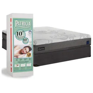 10" Mattress in a Box Gel Infused Memory Foam Mattress- Soft- Includes Zipper Cover- Model Patricia