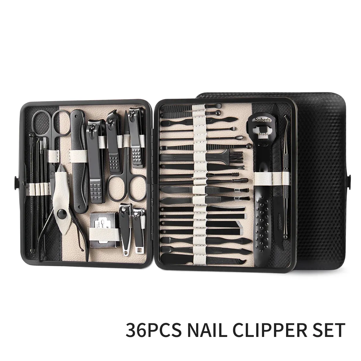 4/36pcs Nail Clippers Manicure Tool Set - Portable Grooming Kit