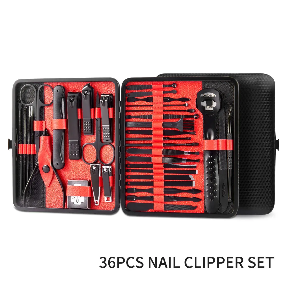 4/36pcs Nail Clippers Manicure Tool Set - Portable Grooming Kit