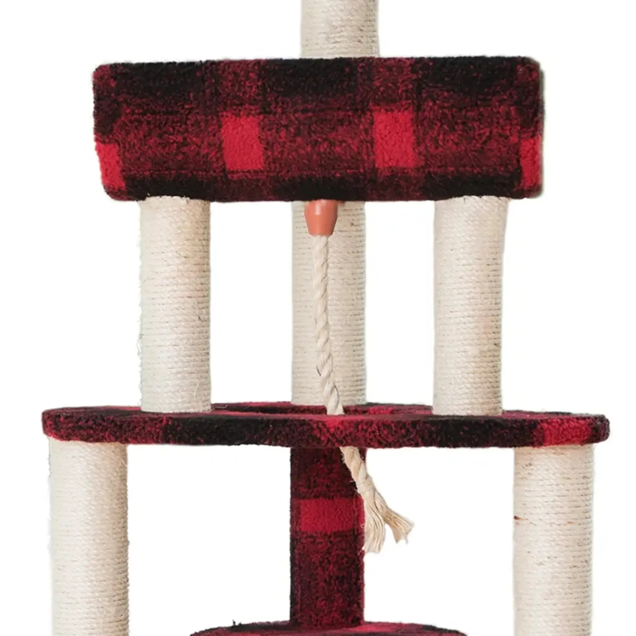 Armarkat Real Wood Spacious Thick Fur Cat Tower W Lounge