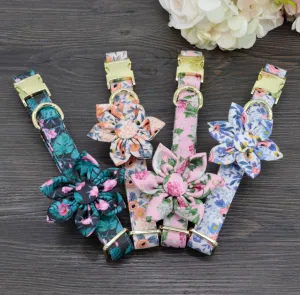 Autumn Floral - Personalized Dog ID Collars