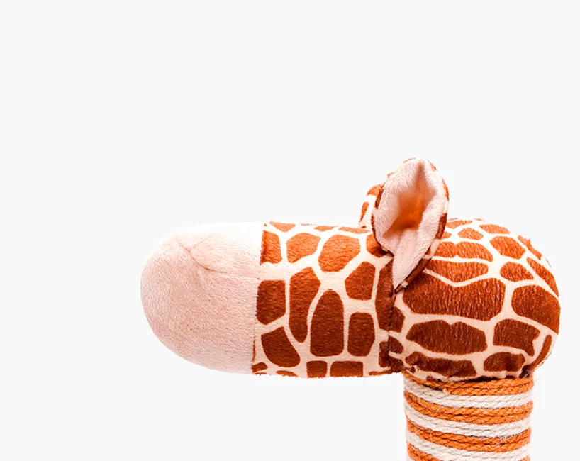 Cat Tree Tunnel Play Tree House-Giraffe