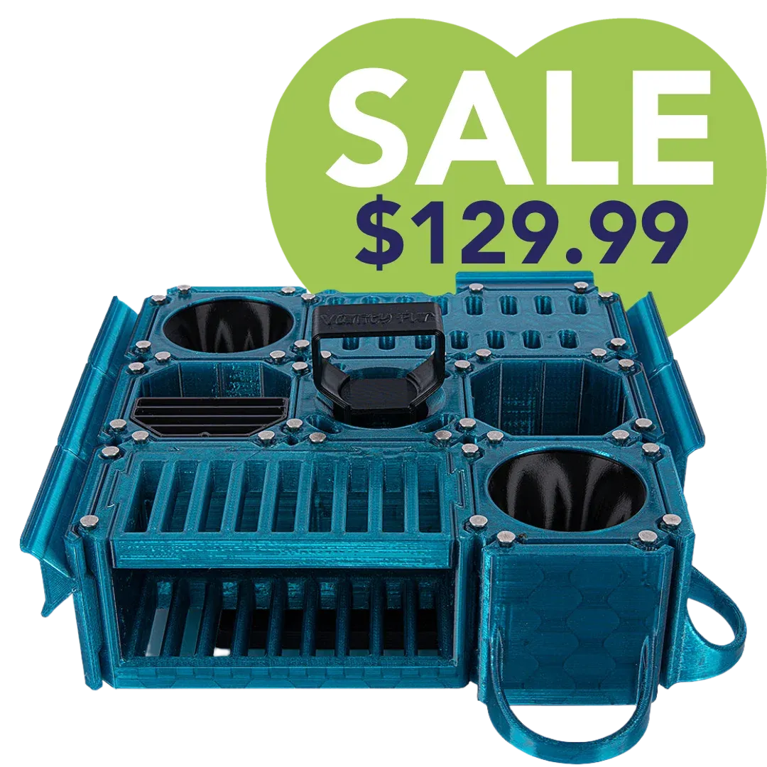 Custom Cube Tool Caddy Jolly Blue by Vanity Fur