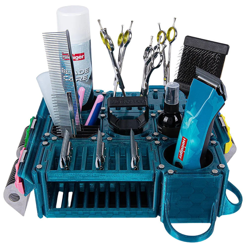Custom Cube Tool Caddy Jolly Blue by Vanity Fur