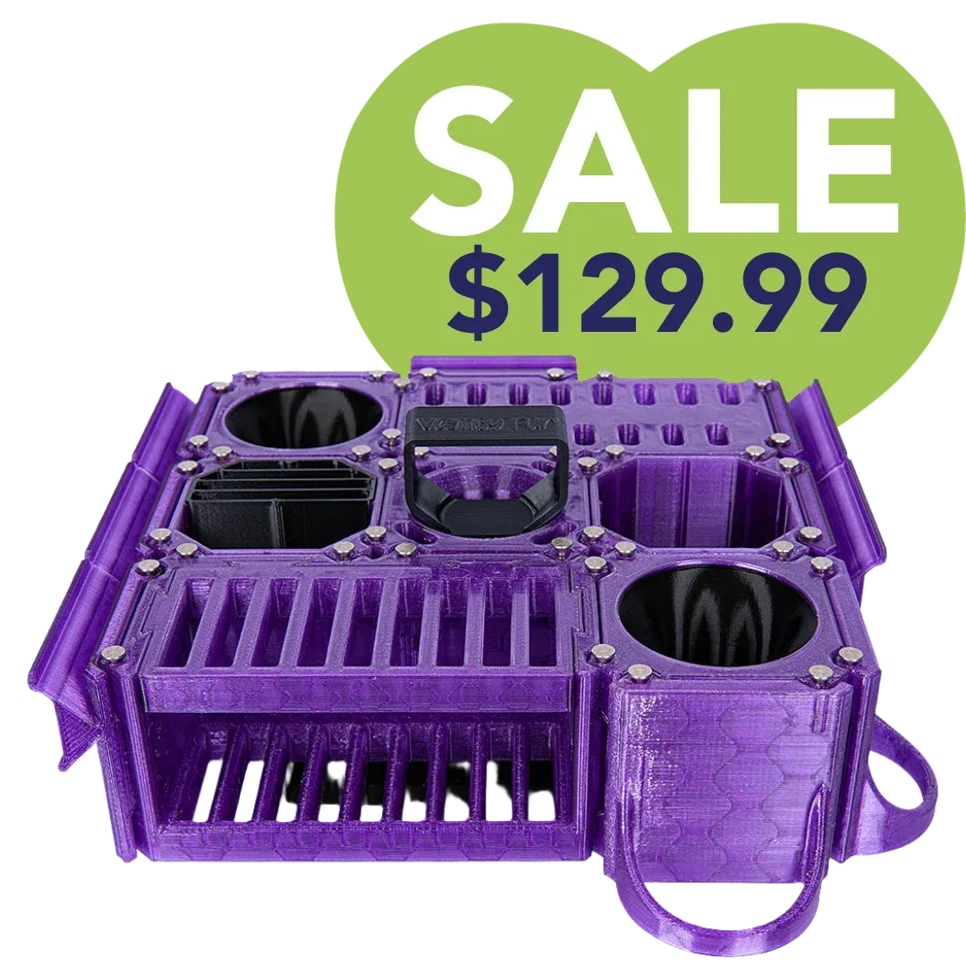 Custom Cube Tool Caddy Jolly Purple by Vanity Fur