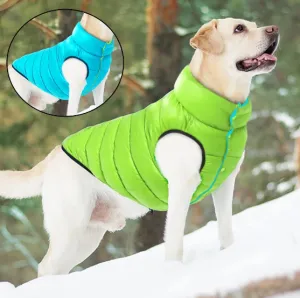 Dog Winter Coats Reversible Winter Jacket For Large Dogs Waterproof Dog Warm Coats