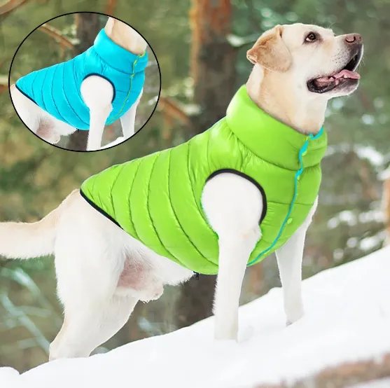 Dog Winter Coats Reversible Winter Jacket For Large Dogs Waterproof Dog Warm Coats