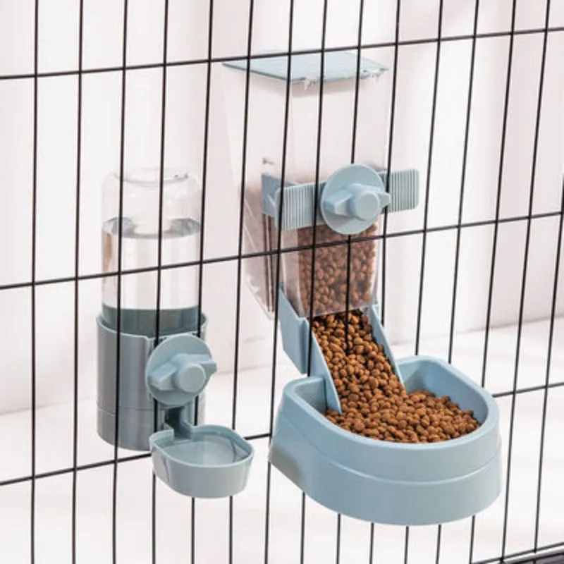 Dog/Cat Travel Cage Feeder/Water Set