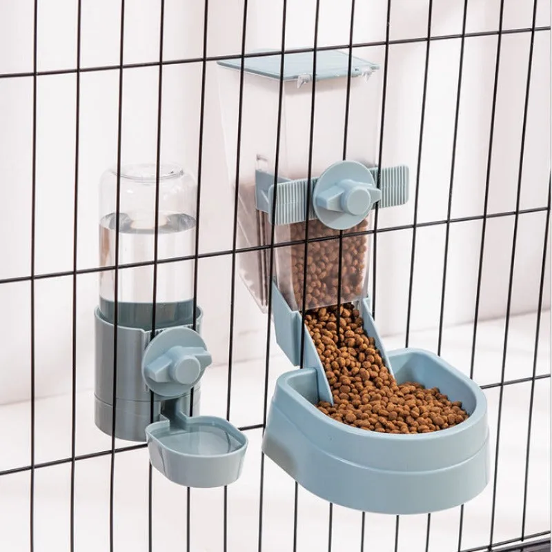 Dog/Cat Travel Cage Feeder/Water Set