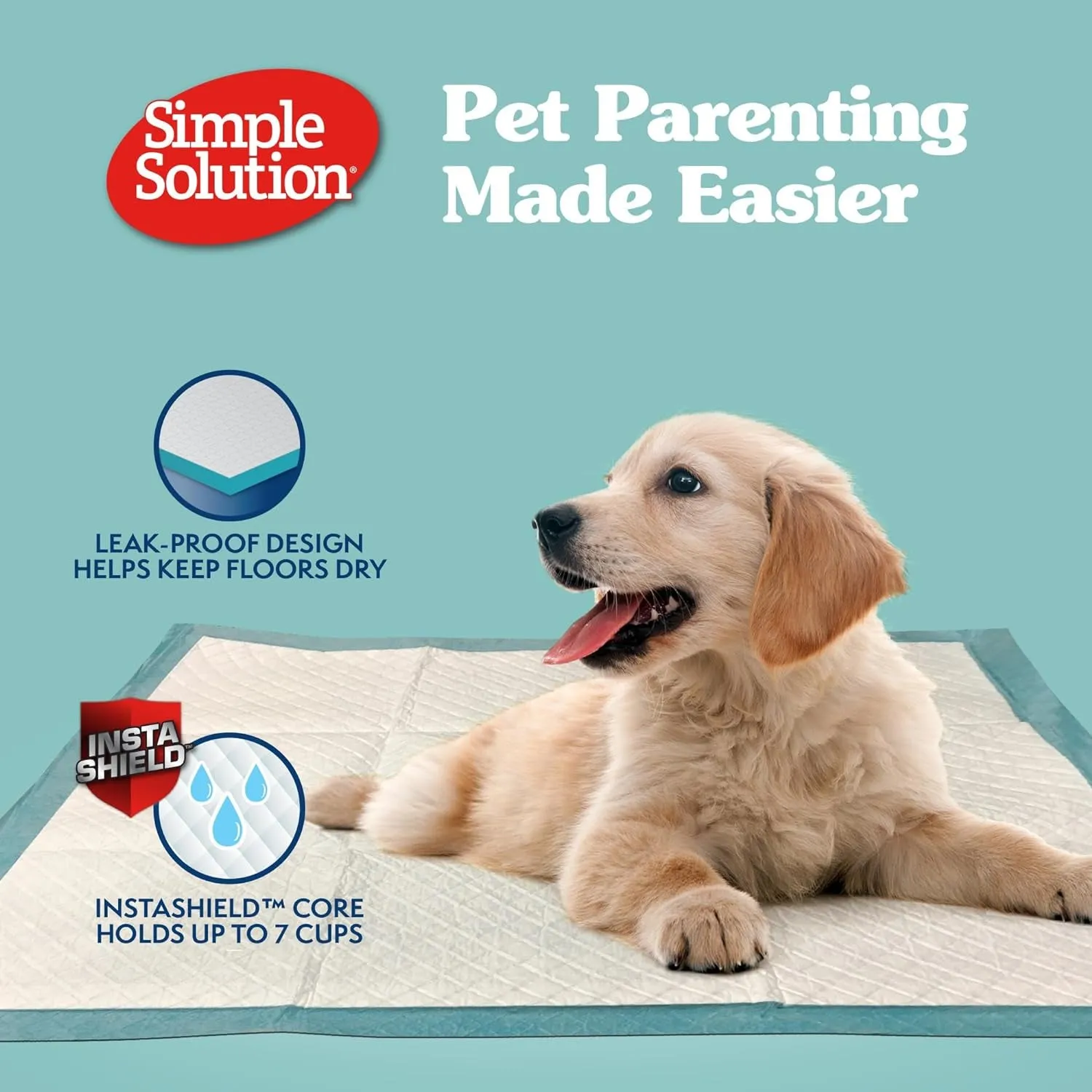 Extra Large Pee Pads for Dogs, XL Puppy Potty Training Pee Pad, 6 Layers Thick, Instashield Absorbent, Attracts Dogs, Leak Proof, Odor Neutralizing, Disposable, XLARGE 28"X30", 200Ct