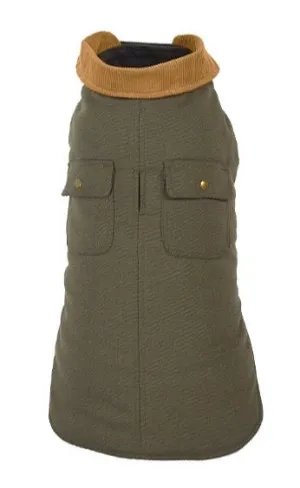 Green Winter Dog Coat - UpCountry Green Chester Barn Coats