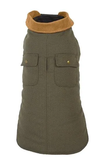 Green Winter Dog Coat - UpCountry Green Chester Barn Coats