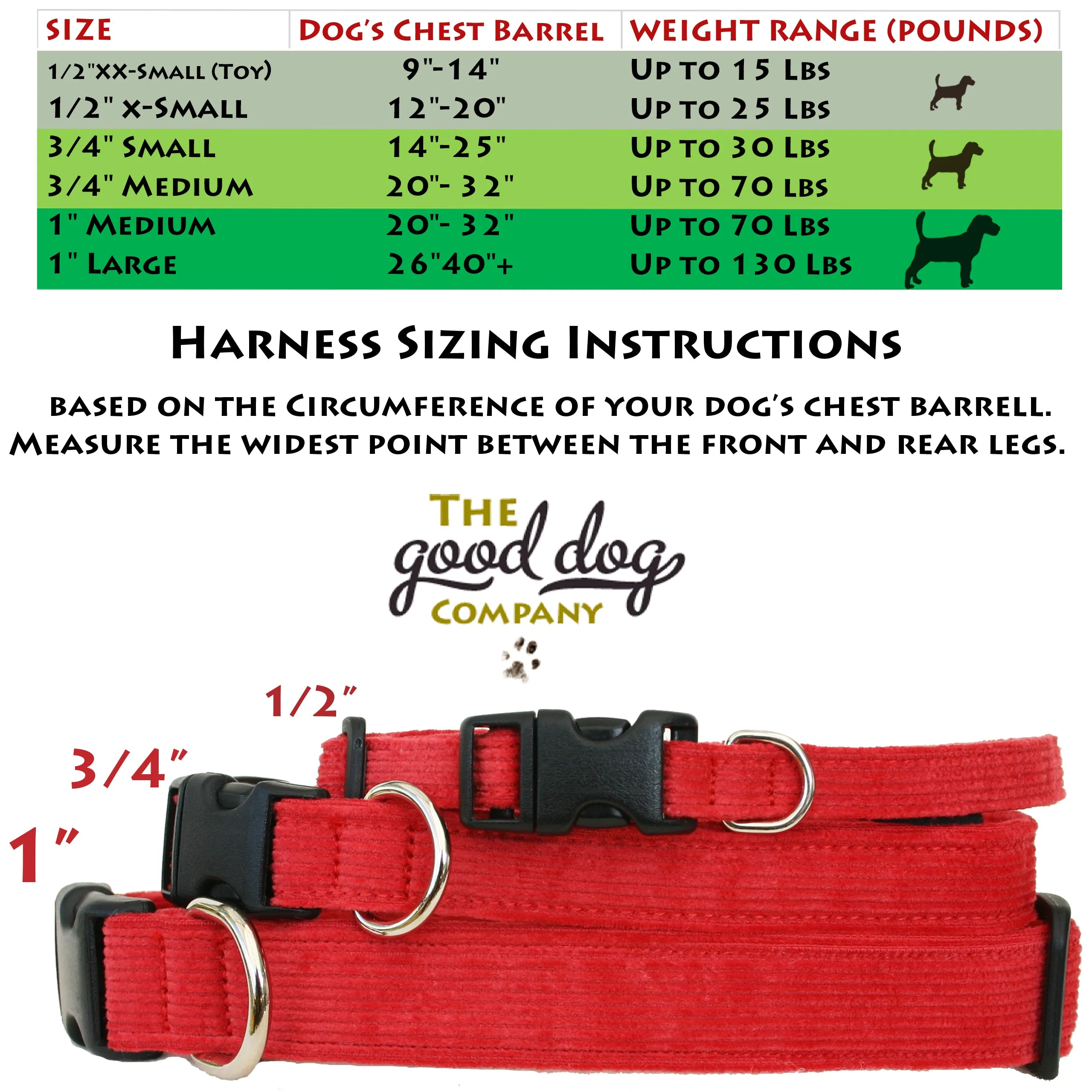 Hemp Dog Harness AVOCADO Corduroy