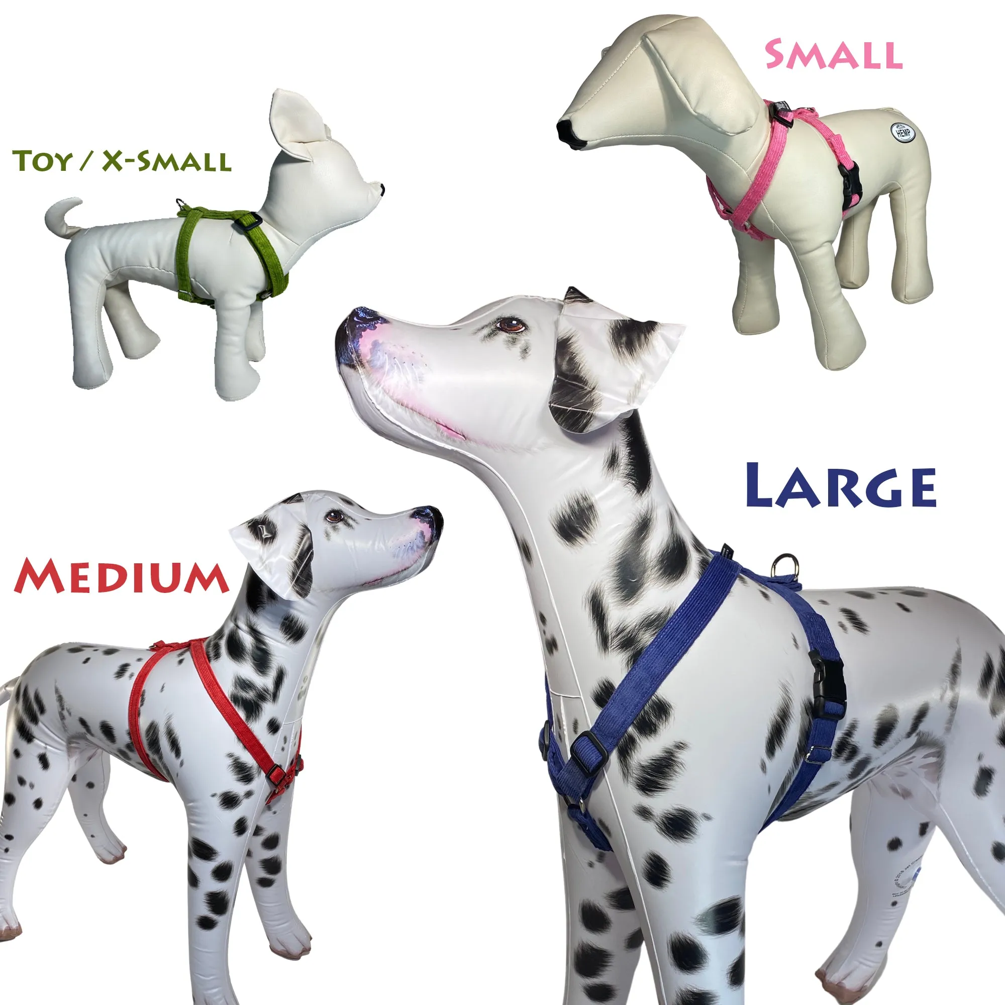 Hemp Dog Harness AVOCADO Corduroy