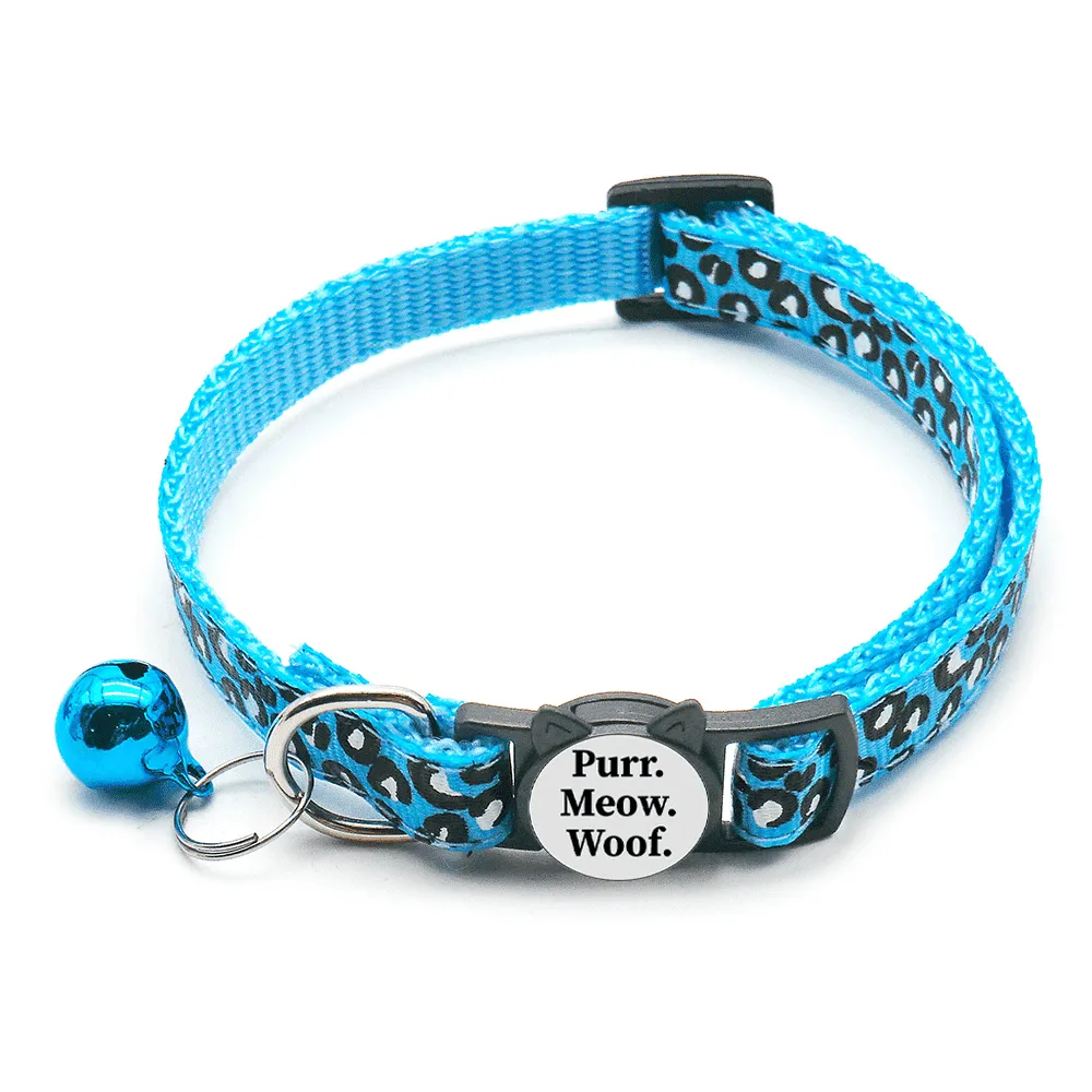 Leopard Print Breakaway Safety Cat Collar