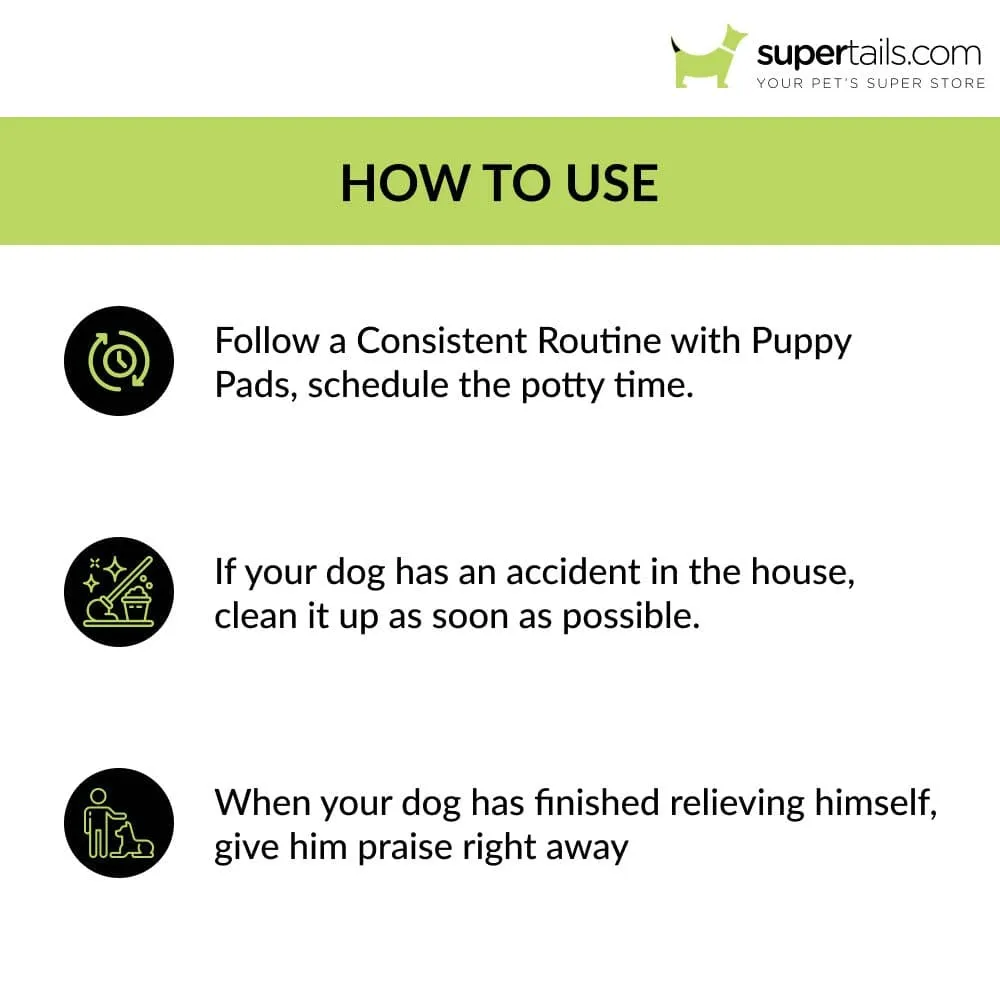 M Pets Easy Fix Puppy Training Pads With Stickers for Dogs (60x60cm)