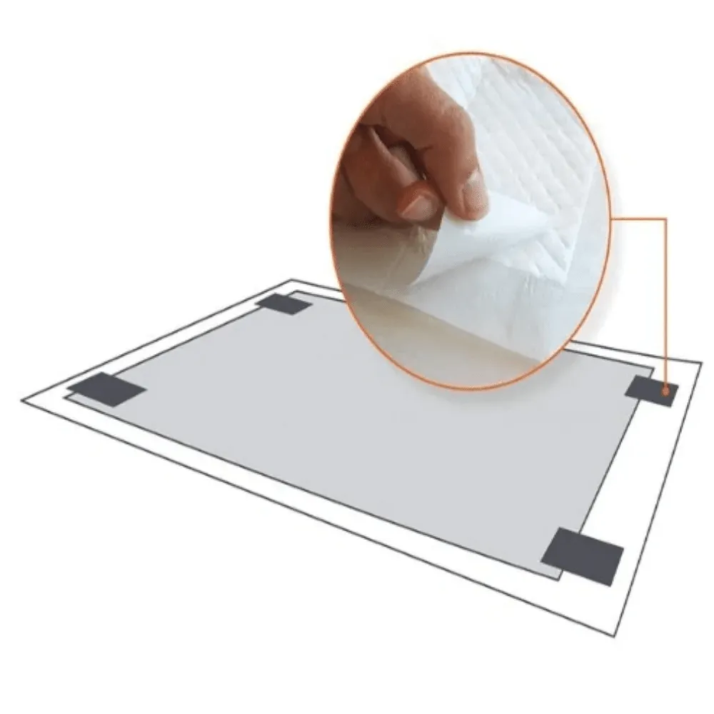 M Pets Easy Fix Puppy Training Pads With Stickers for Dogs (60x60cm)