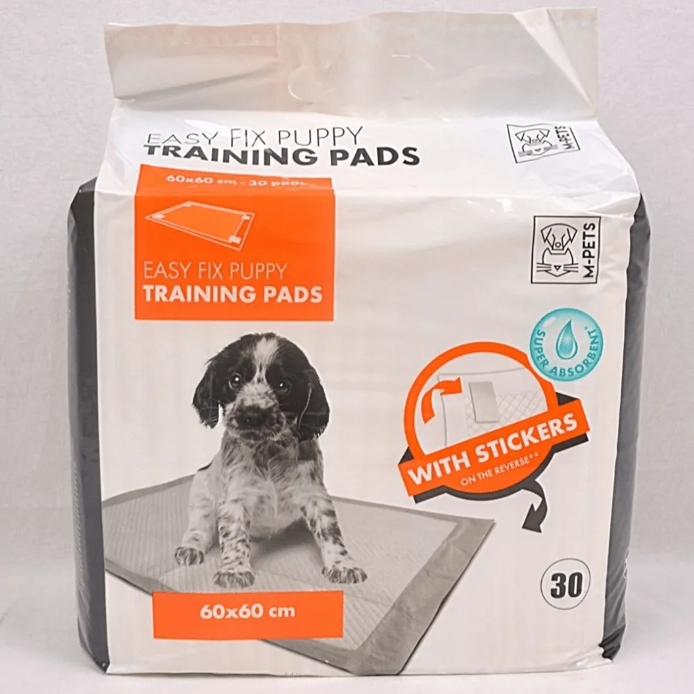 M Pets Easy Fix Puppy Training Pads With Stickers for Dogs (60x60cm)