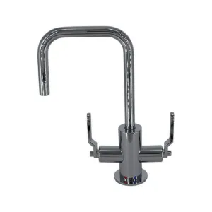 Mountain Plumbing MT1831-NLIH Hot Cold Water Faucet with Contemporary Round Body Industrial Lever Handles