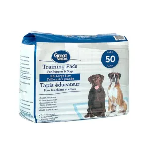 New Great Value XXL Training Pads for Dog,5-Layer Leakproof and Super Absorbent Training Pads,30" x 36",50 Count