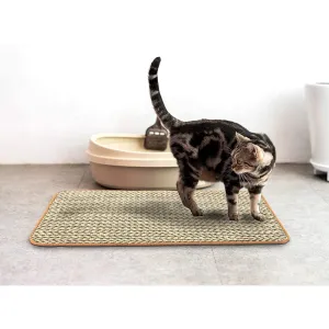 OnlyMat Natural Sisal Scratch Mat for Cats - Eco-Friendly Multi-Use Cat Scratcher