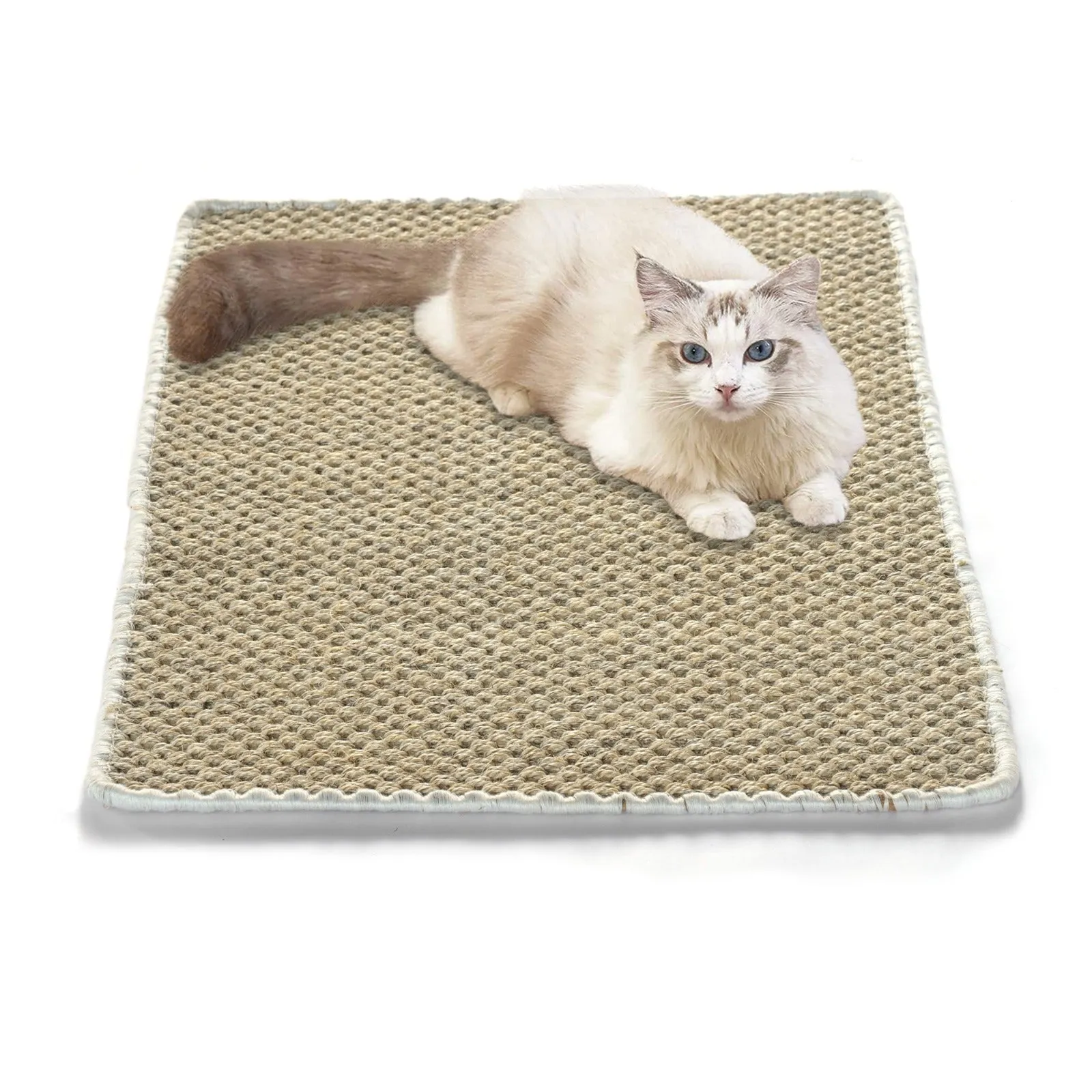 OnlyMat Natural Sisal Scratch Mat for Cats - Eco-Friendly Multi-Use Cat Scratcher