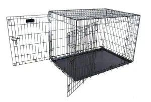 Petmate 2 Door Training Retreat Dog Kennel - Black - 42 in