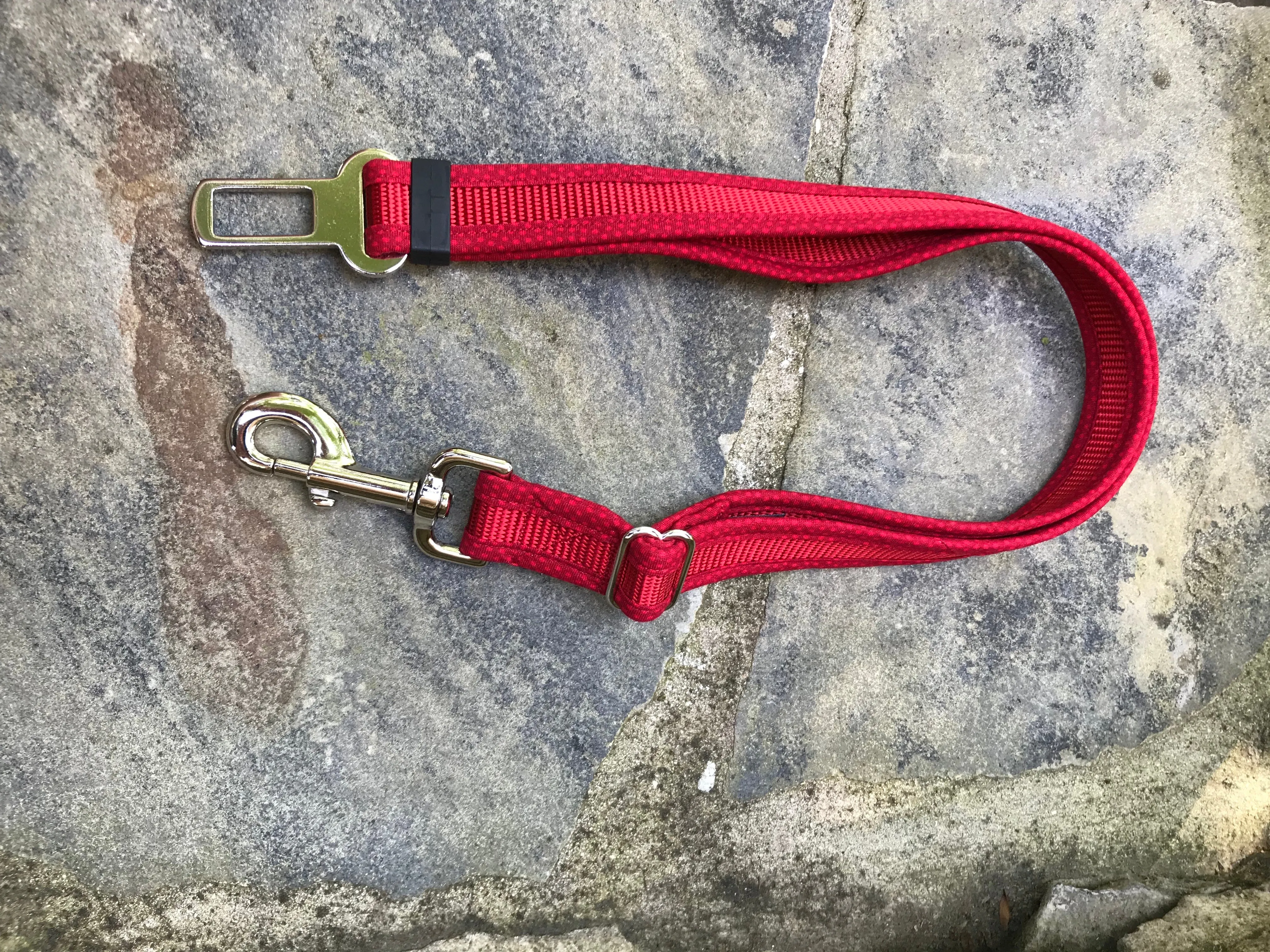 Seatbelt Leash - Red