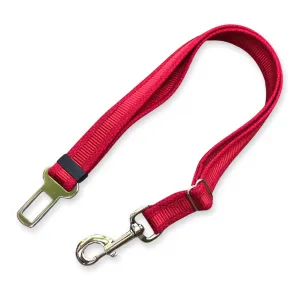 Seatbelt Leash - Red