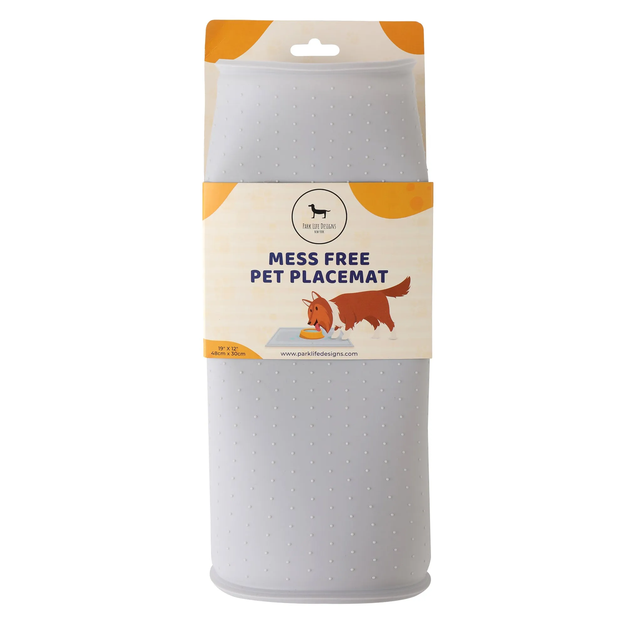 SILICONE MESS FREE LIGHT GREY PLACEMAT
