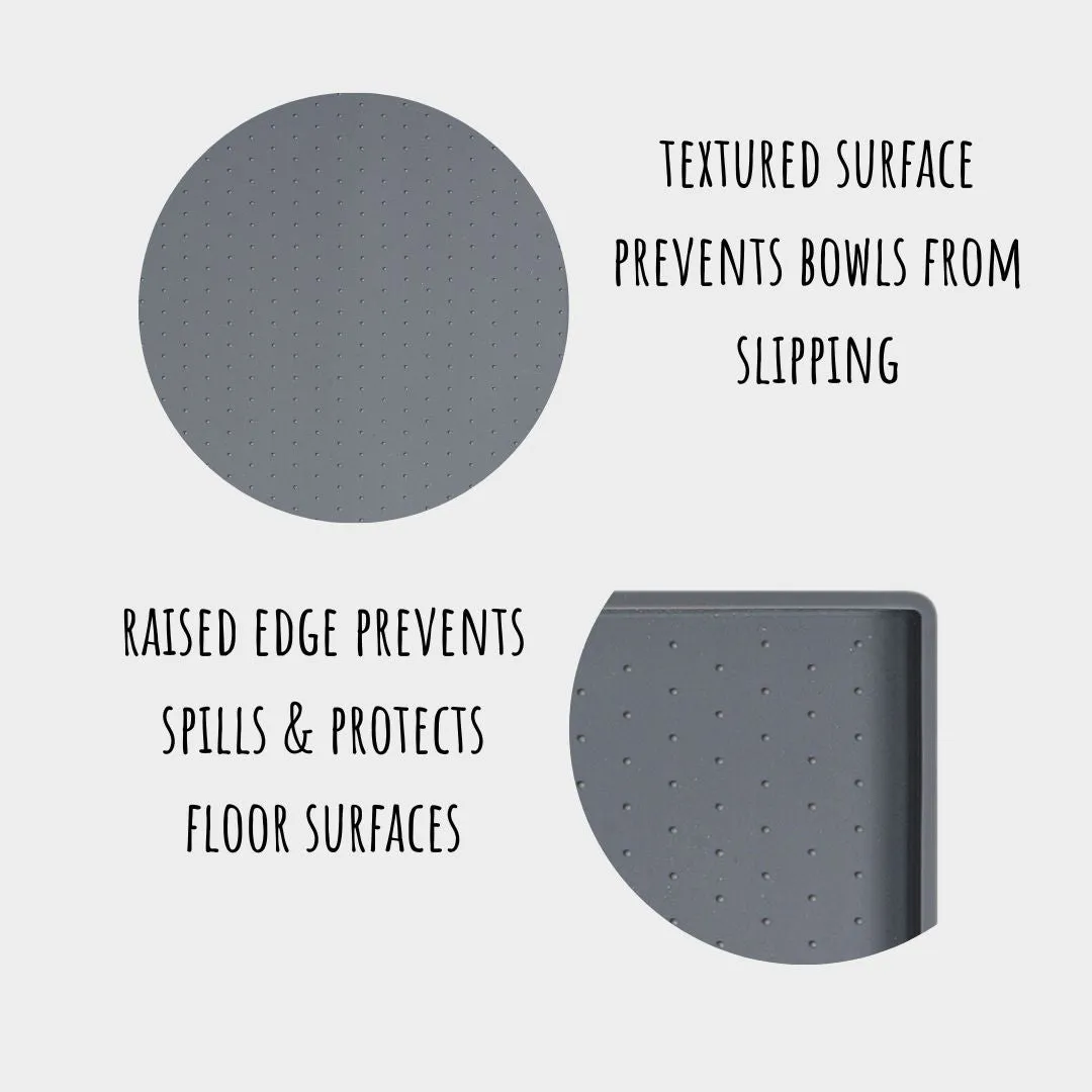 SILICONE MESS FREE LIGHT GREY PLACEMAT
