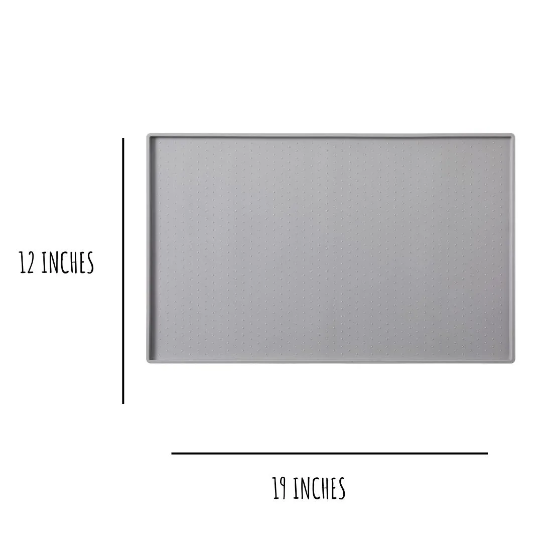 SILICONE MESS FREE LIGHT GREY PLACEMAT