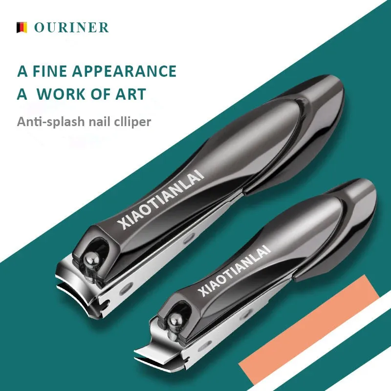 Stainless Steel Nail Clippers - Sharp/Curved Edge Design