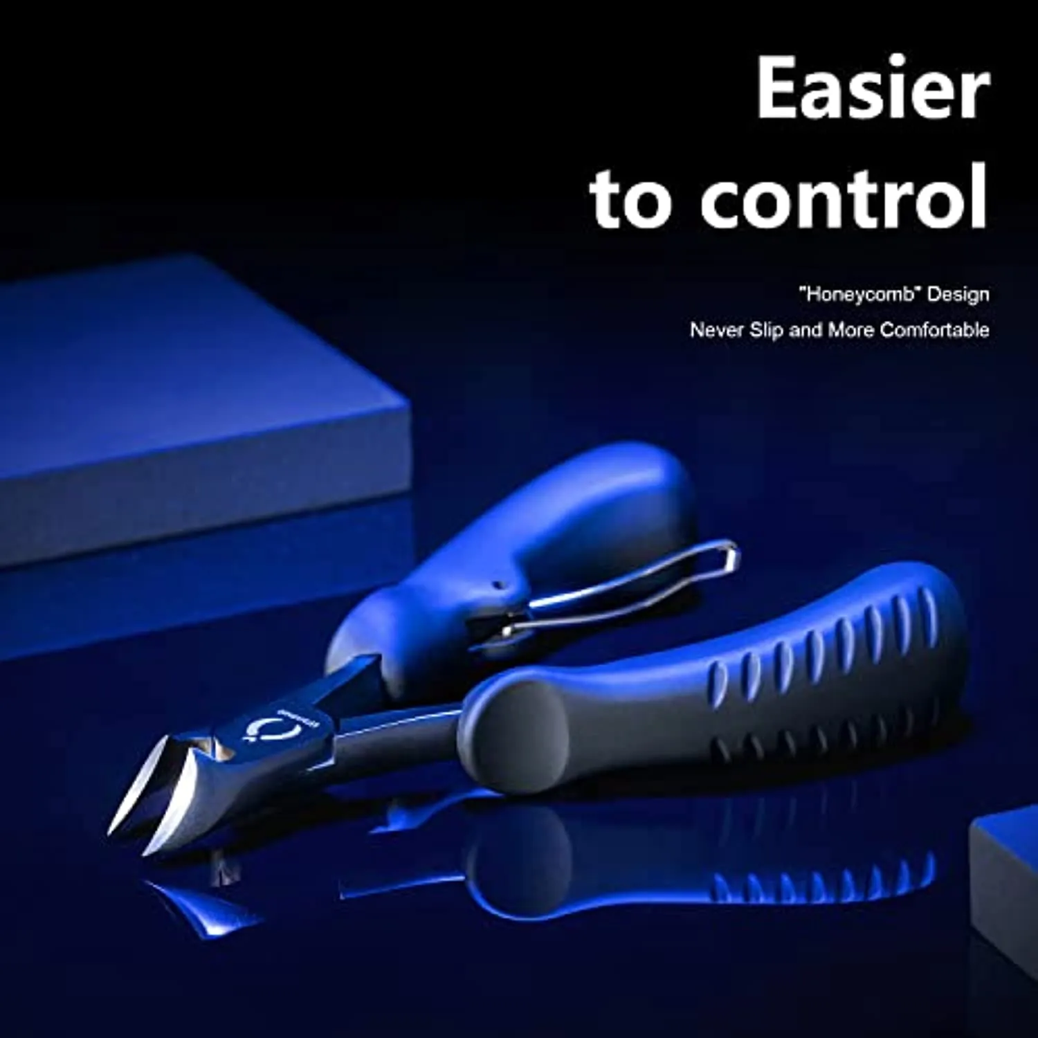 Toe Nail Clippers, Podiatrist Toenail Clippers for Thick Nails for Seniors for Men Wanmat (Black)