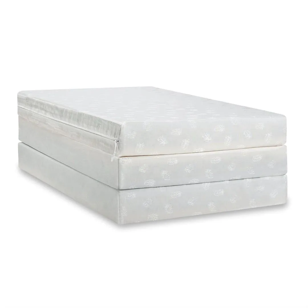 Twin size 4-inch Thick Memory Foam Guest Bed Mat Folding Mattress