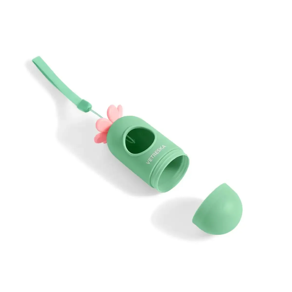 Vetreska - Flora Pet Poop Bag Dispenser Set (1 Dispenser & 7 Rolls)